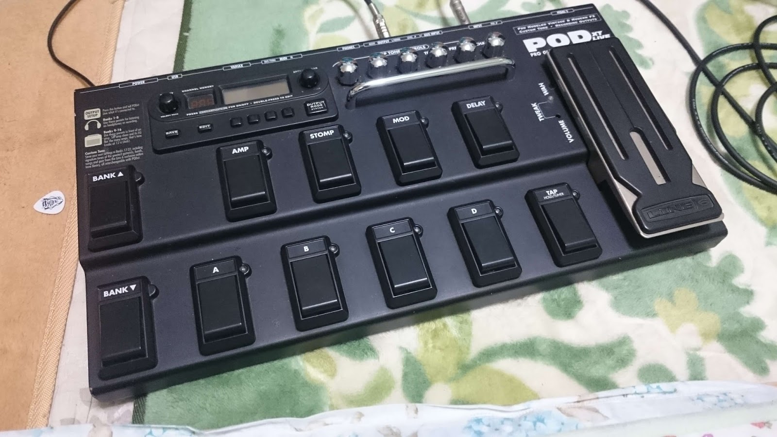 LINE 6 POD XT LIVE ギターエフェクター 安かったのでline6 POD xt liveという太古の宝を買ってみた - ぎ
